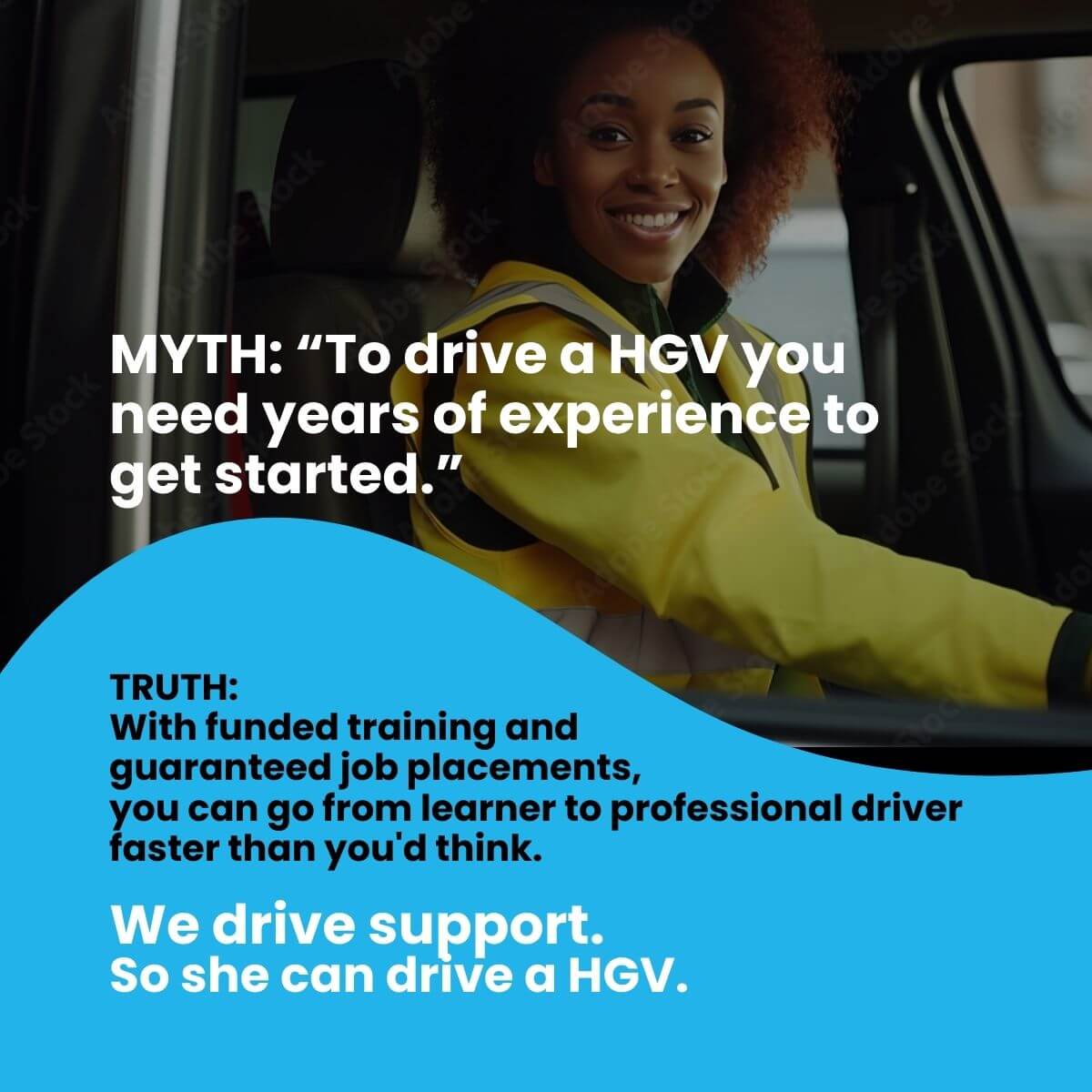 how to become a woman hgv driver